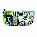 BUILT Reusable Sandwich & Snack Bags, Robot Uprising, Grey