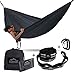 Camping Hammock - Everest | Double Outdoor Hammocks Carabiners & Tree Saver Straps Parachute Ripstop Diamond Weave Nylon Lightweight Portable Hiking, Backpacking & Travel