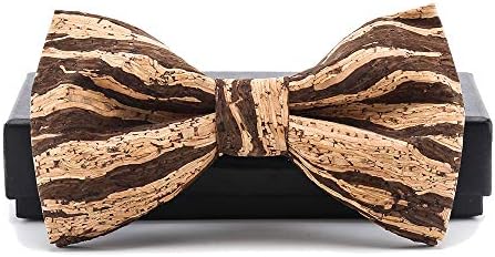 Creative Handcrafted Men's Wooden Bow Tie Handmade Wood Necktie for Wedding or Daily Wear