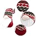 GMOEGEFT Swedish Christmas Gnome Plush, Scandinavian Santa Gnome Tomte, Table Ornaments, Holiday Decorations, Set of 4 (A)