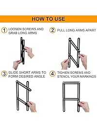 Regla de medición multiángulo   CrazyLynX de aleación de aluminio de alta calidad, regla de fácil ángulo, bolsa de protección gratis