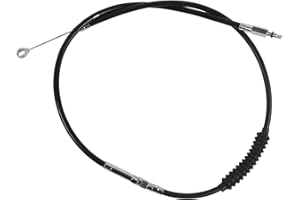 ELSOON 55.1"-78.7" Stainless Steel Motorcycle Clutch Cable Wire Compatible with Harley Sportster XL 883 1200 (1986-2013/2004-2020 Models), Extended Clutch Cable, Durable and Easy Installation (62.9”)