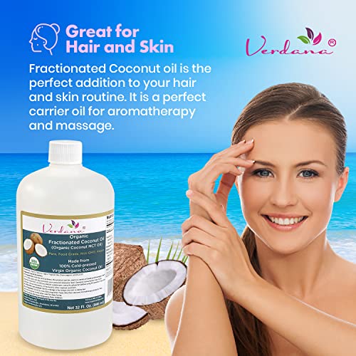 Verdana USDA Certified Organic Coconut MCT Oil Fractionated Coconut