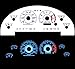 99-04 Ford Mustang Gt V8 White Glow El Gauges