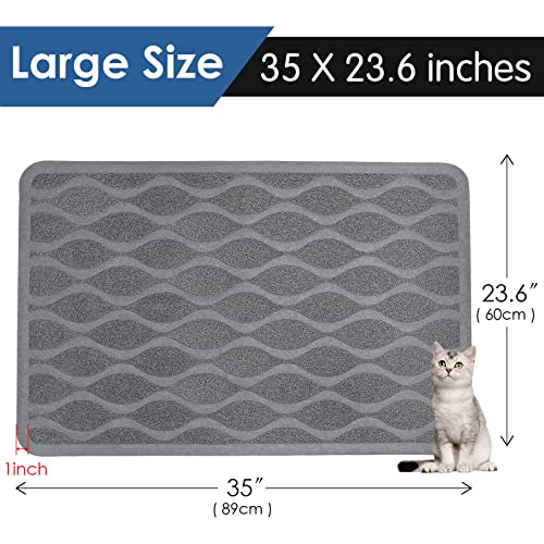 UPSKY Cat Litter Mat, Large Cat Litter Trapping Mat Scatter Control
