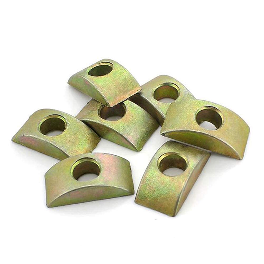 12 Pcs Half Moon Nuts Spacer Washer,M8 Replacement Half Moon Washers,Used for Assembling beds and Cribs