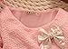 Baby Girls Dresses Long Sleeve Crochet Sweater Tops Lace Bowknot Tutu Clothing (12-18 Months, Pink)