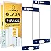 [2-Pack]-Mr.Shield for Huawei Honor 9 [Full Cover] [Blue] [Tempered Glass] Screen Protector with Lifetime Replacement