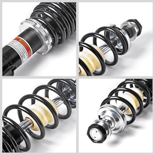 KLV Front Left Right Shocks Absorber Monotube Shocks Set Compatible with 2007 2008 2009 Can-Am Outlander 500 MAX 500 Gas-Powered Dual-Rate Black Springs ATV 706200661 2 pcs
