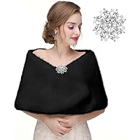 Wedding Guest Formal Dress Cover Ups And Wraps Octwine Fashion Bride Faux  Fur Shawl Wrap Warm