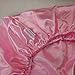 Rose Pink Cloud Satin Fitted Crib Sheet - Fits Standard Crib Mattresses and Daybeds