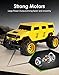 Double E 1:14 Giant Wheel RC Truck 2.4Ghz Radio,Rechargeable Battery Remote Control Car,Yellow
