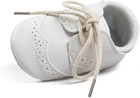 Qlakeluck Infant Baby Boys PU Sneakers Soft Sole Prewalker Crib Shoes