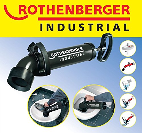 ROTHENBERGER Industrial RoPump Power zuigpijpreiniger incl. 2 adapters, sifon- en afvoeren in keuken, badkamer, toilet… - Afbeelding 5