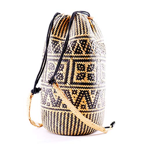 handwoven rattan bag
