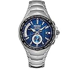 Seiko Men's Radio Sync Solar Coutura Silvertone Watch