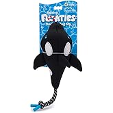 fabdog Floaties Dog Toys - Squeaky Floating Water Toys for All Breeds - Cute &amp; Durable Duck Puppy Toys - Fun Nylon Squeak Toy Made with Recycled Materials | Whale