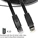 Xinca Ethernet Cable Cat 6 Flat 25 Feet Black, Network Cable Cat 6 Flat Ethernet Patch Cable, Internet Cord with Rj45 Snagless Connectors - 25 Feet Black (7.6 Meters)