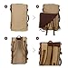 Ibagbar Canvas Backpack Travel Bag Hiking Bag Camping Bag Rucksack