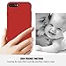 iPhone 7 Plus Case,Roybens [Skin-Friendly Series] Hybrid Rugged [Ultra Shockproof] Carbon Fiber Armor with [Ultra Smooth Texture] Back Cover for iPhone 7 Plus - Red