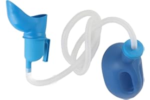 Generic Unisex Leakproof Potty Urinal with Flexible Tube for Elderly, 2000ml Capacity Bedpan Urinal for Bedridden Patients, P