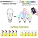 JOMARTO Smart WiFi LED Light Bulb, 2 Pack Compatible with Alexa/Google Home, 60W Equivalent Color Changing Multicolor Dimmable Light Bulb 900LM Remote Control No Hub Required (9W E26)