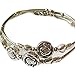 Doinshop New Nice Fashion Tibetan Silver Retro Women Hand Chain Bracelet Jewelry (Three Roses)