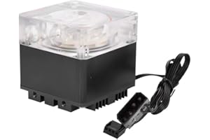 ASHATA CPU Water Cooling Pump,3000RPM Fast Heat Dissipation Computer Pump 800L/H 3.5 Meters Pump Head PC Pump Tank (Black)