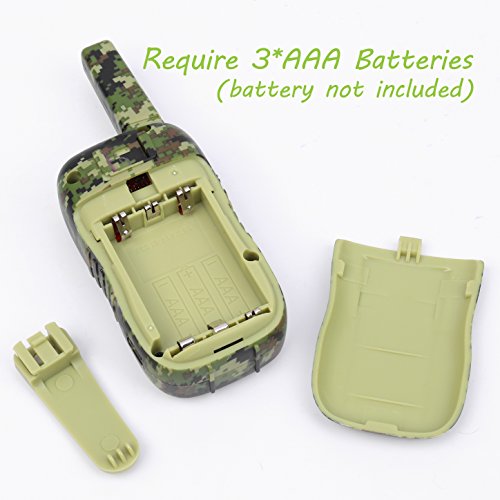 Walkie Talkies for Kids, UOKOO 22 Channel FRS/GMRS 2 Way Radio (up to 3.7 Miles) UHF Hand-held Kids Walkie Talkies with Back-lit LCD Screen, Toys for 5 6 7 8+ Old Boys and Girls as Gift(Green)