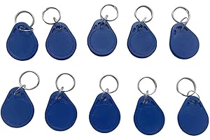 YARONGTECH ISO14443A 13.56MHZ MIFARE Classic 1K Keychain Grey color pack of 10