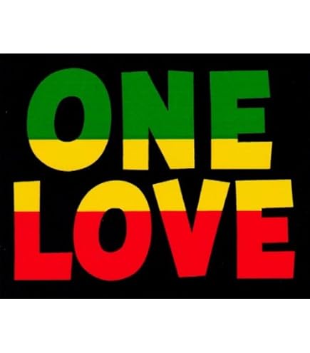 Car Decal Rasta Reggae Sticker - Jah Lion Of Judah, One Love