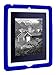 Bobj Rugged Case for iPad 4, iPad 3, iPad 2 (not for iPad Air) - BobjGear Custom Fit - Patented Venting - Sound Amplification - BobjBounces Kid Friendly - Batfish Blue