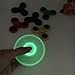 Yakalla Hot Lighting White Fidget Toy Abs Plastic, Edc Hand Spinner for Autism and Adhd Rotation Stress Relief Toys Glowing in The Dark (Fluorescence)