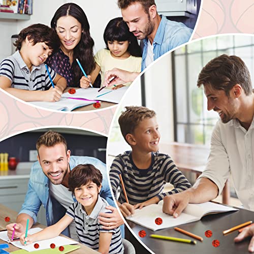 TIESOME Mini Pencil Erasers, 24 PCS Sports Ball Eraser Fun Erasers Cute Basketball Eraser