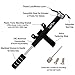 Mini Bicycle Tire Pump - Portable Micro Hand Inflator Pump For Your Bike - Best For Road, Mountain & BMX Bikes - Presta And Schrader Valve Compatible