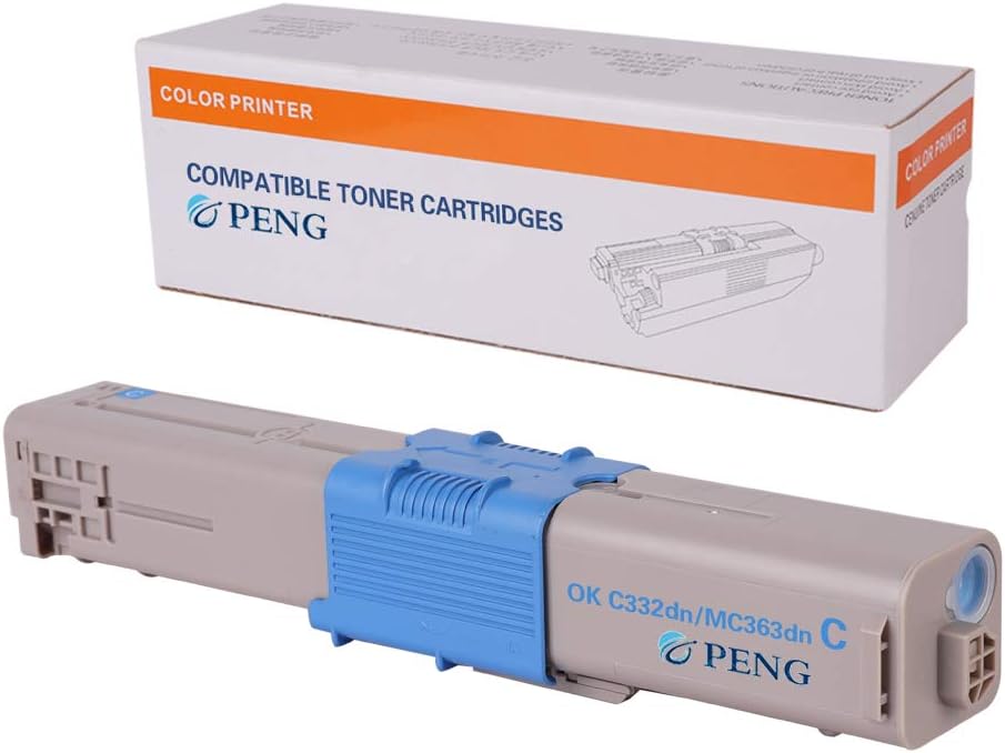 Kuncheng Compatible Toner Cartridge for OKI Okidata C332 C332dn MC363 MC363dn Printers Replacement for 46508704 46508703 46508702 46508701 K/3,500 Pages,and CMY/3000pages(4-Color Pack: Computers & Accessories