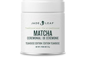Jade Leaf Matcha Organic Ceremonial Grade Premium First Harvest Teahouse Edition - Traditional Pure Authentic Japanese Origin