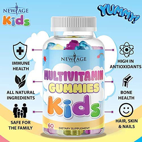 NEW AGE Daily Gummy Multivitamin for Kids 2 Pack Immune & Energy