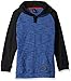 U.S. Polo Assn. Little Boys' Color Blocked Hooded Henley Pullover, Black, 5/6