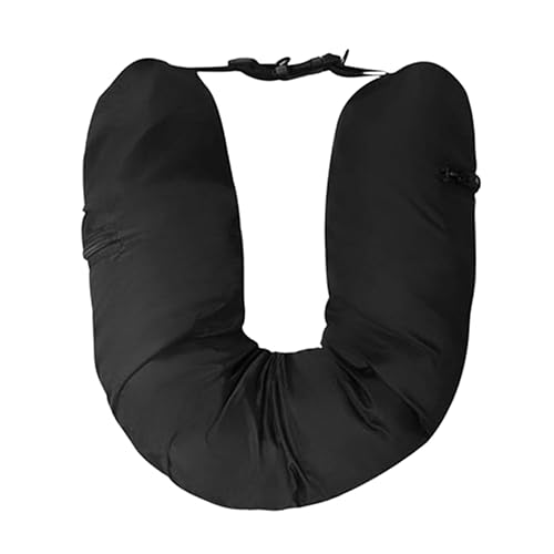 旅行用詰め込み式ネックピロー - 飛行機用の U 字型トラ ネックピロー | チューブ枕飛行機用の服を詰めるポータブル枕旅行収納袋、ソフト ベットネックピローケースカバー、旅行中に究極の快適さを実現します - サムネイル 8