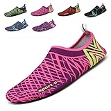 CIOR Mutifunctional Quick-Dry Water Shoes with Holey Ventilation KPU Outsole For Swimming Beach Pool Sports Surf Exercise,SYY13,pink,L