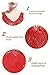BABEYOND Women's Flapper Dresses 1920s V Neck Beaded Fringed Great Gatsby Dress Red