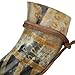 Snakeskin Burnt Medieval Viking Norman Leather String Holder Beer Drinking Horn