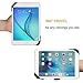 LENMO Hand Strap Holder for Tablet Universal 360 Degrees Swivel PU Leather Handle Grip with Elastic Belt Secure Portable for iPad Mini (7-8 inch)