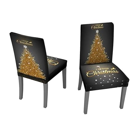 Immagini Natalizie Moderne.Luckybaby Coprisedie Natalizie 2 Pezzi Coprisedie Moderne Allungabili Decorazioni Natalizie Fodere Rimovibili Lavabili In Spandex Amazon It Casa E Cucina
