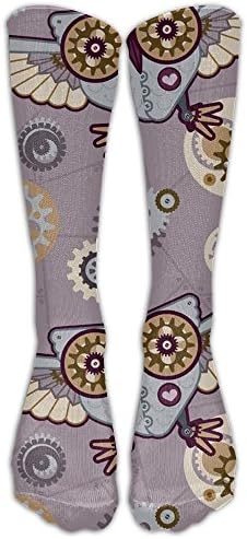 Socks Owl Love Steampunk Unisex Outdoor Sport Adult Sport Calf Long Tube Socks Stockings One Size