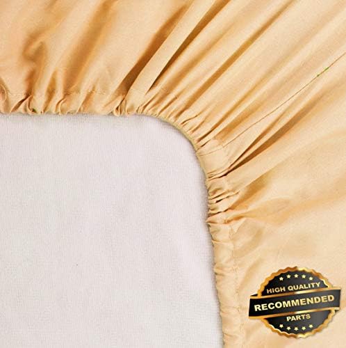 Ellyly Premium New 15 Deep Pocket Cotton Fitted Sheets Breathable Durable Comfortable Bottom Sheet | Style CMFTR-120218445 | Twin(74034
