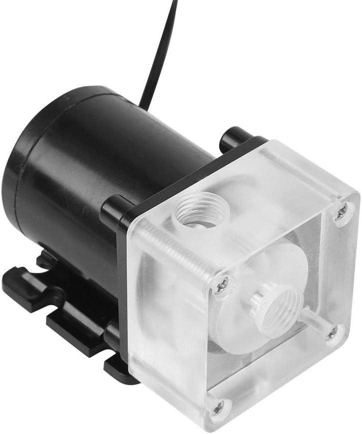 Cuifati G1/4 Thread Water Pump for PC,Noiseless CPU Water Bump Computer Water Cooling System Pump G1/4 Thread,CPU Water Pump 12V DC Ultra-Quiet Computer Water Cooling System for PC 500L/H - Image 4