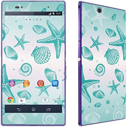 Sony Xperia Z Ultra LTE C6806 Phone Skin - [SkinGuardz] Full Body Scratch Proof Vinyl Decal Sticker with [WallPaper] - [Teal Seal Life] for Sony Xperia Z Ultra LTE C6806