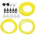 HUZTL 5 Feet 3 Sizes Fuel Line Hose with Snap in Primer Bulb, Primer Pouland Bulb, Fuel Filter Fit for Zama Stihl Poulan Weedeater Craftsman Husqvarna Trimmer Chainsaw Blower